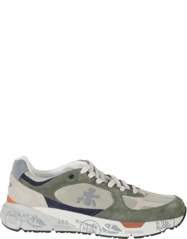 Mase Iconic Side Design Leather Sneakers