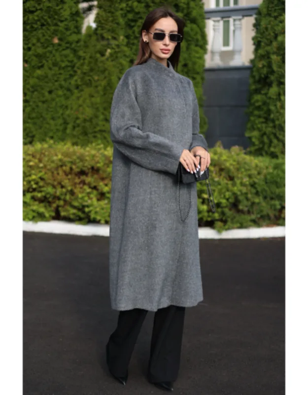 Alpaca Wool Blend Coat