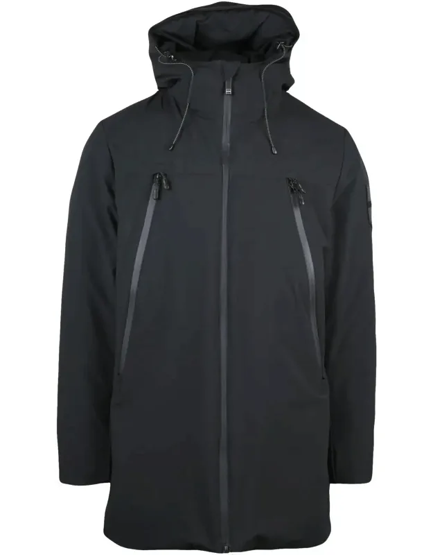 Padded Overcoat With Straps