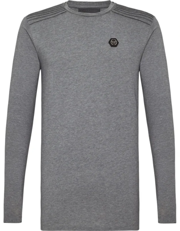 T-shirt Round Neck Long Sleeve Statement