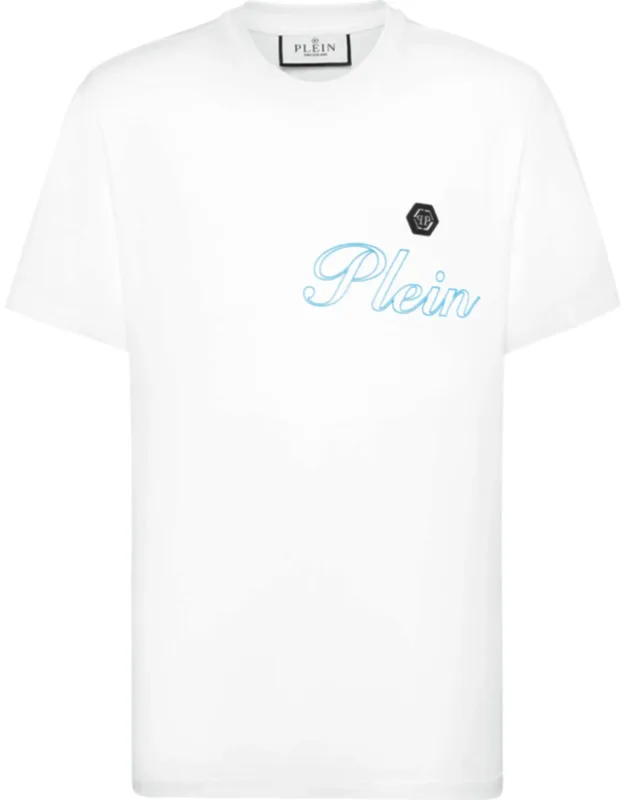 Jersey T-shirt Round Neck Ss With Pattern Printed And Logoed Patch