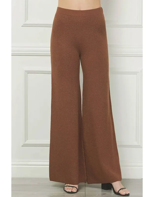 Nina Fine Gauge Wide Leg Pants