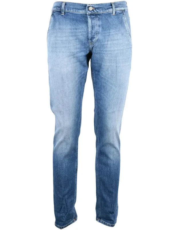 Light Blue Skinny-leg Stretch Jeans