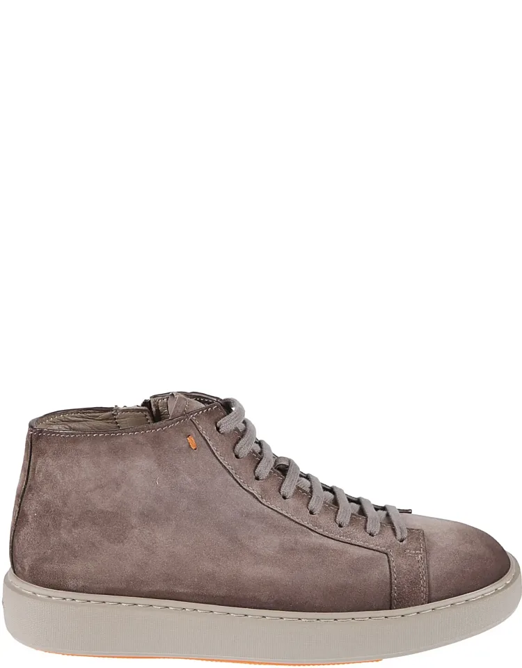 High Top Calf Leather Sneakers