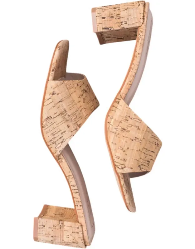 Cork Heel Sandal