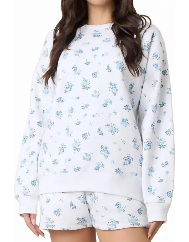 Floral Ditsy Print Sweatshirt