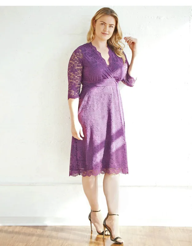 Scalloped Boudoir Lace Dress