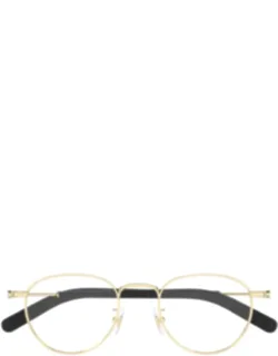 Gold Fabric-blend Phantos Sunglasses