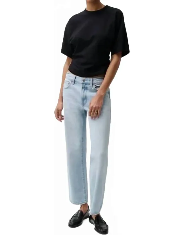 Bowed Straight Jeans