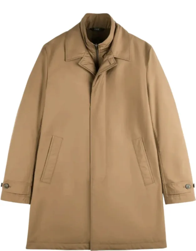 Morning Coat With Structured Collar And Concealed Buttons