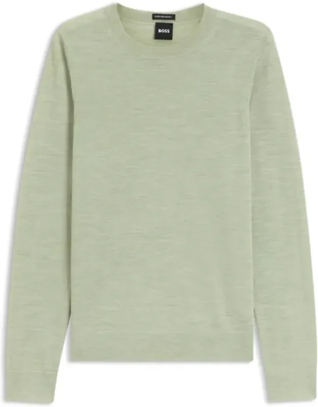 Crewneck Sweater In Merino Wool