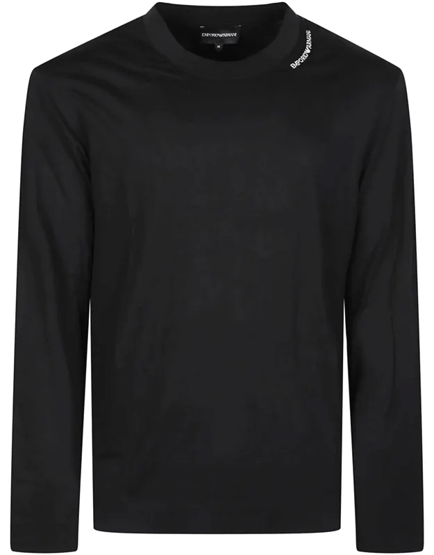 Embroidered Logo Tailored Long-sleeve T-shirt