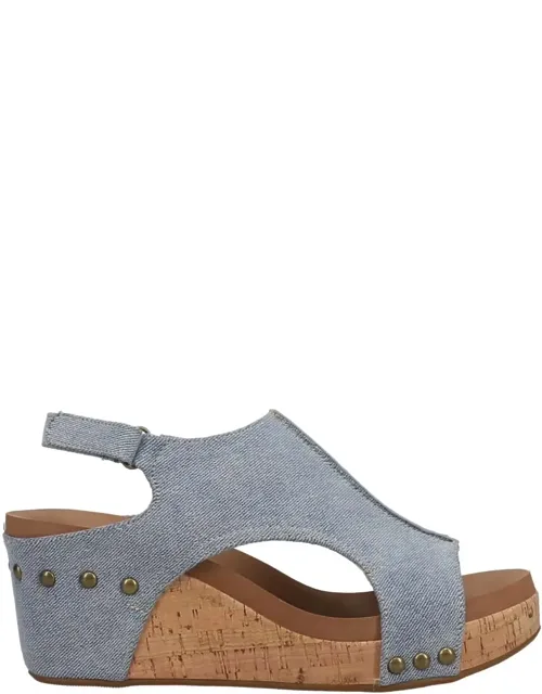 _carley Wedge Sandals With Adjustable Slingback Strap And Comfortable Elevation_