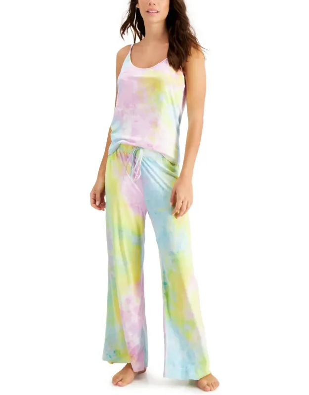 Tie-dyed Cami & Pants Loungewear Set