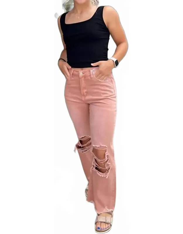 Leslie 90s Vintage Crop Flare Jeans