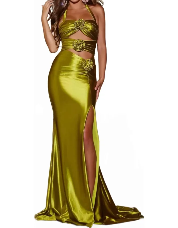 Cutout Halter Strap Dress