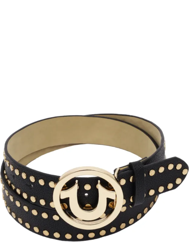 Studded Horseshoe Logo Belt