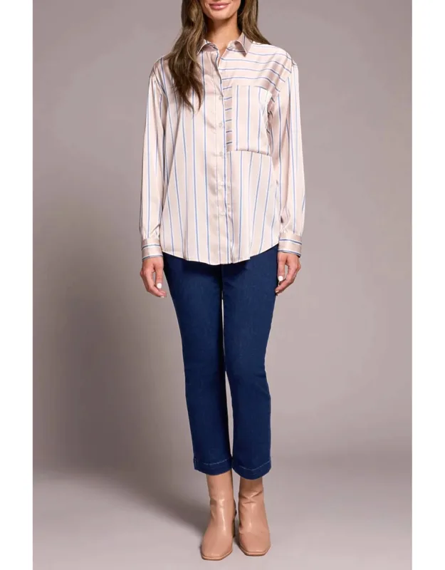 Stripe Satin Shirt