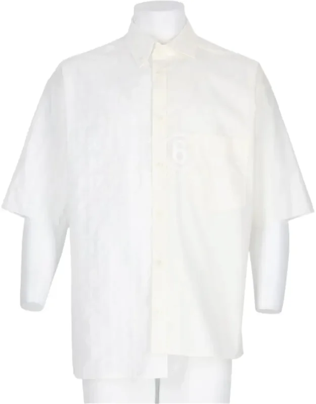Asymmetrical Textured Casual Shirt