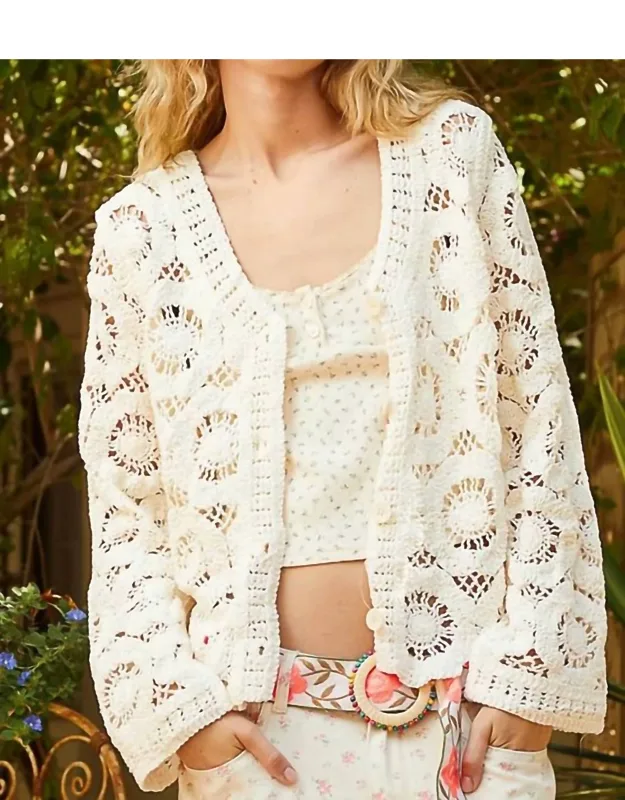 Ultra Soft Crochet Cardigan