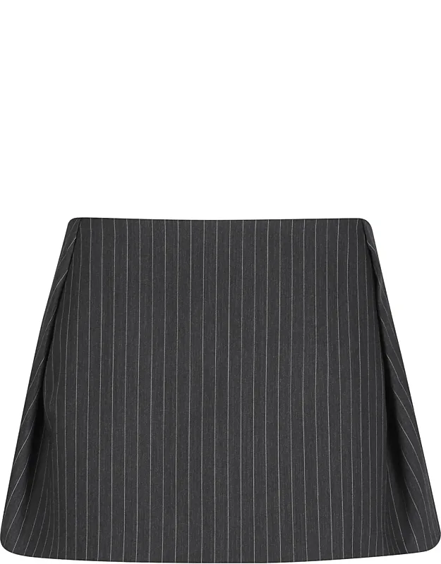 Tailored Mini Wool-blend Skirt