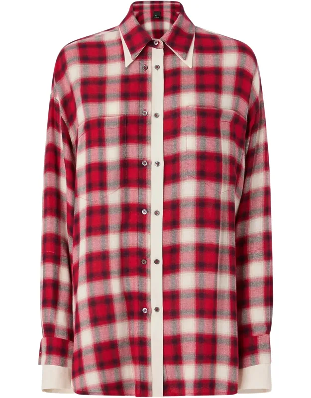 Clivia Checkered Long-sleeve Shirt