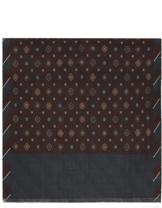 Wool Geometric Scarf