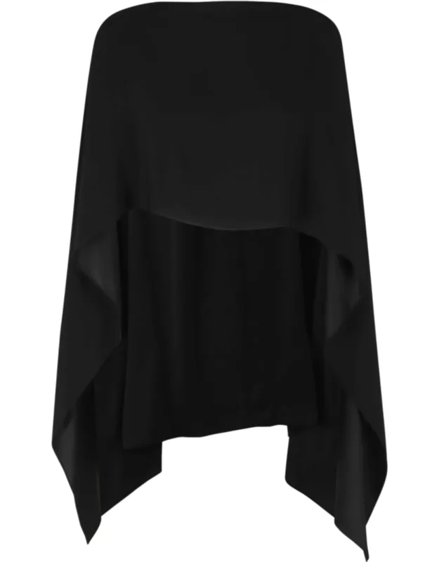 Asymmetrical Hem Viscose Cape