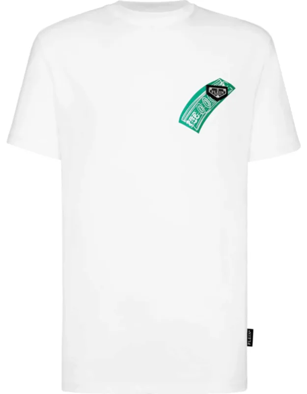 T-shirt With Round Neck And Teddy Bear Print