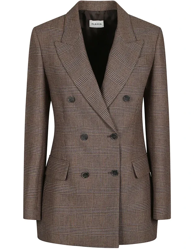 Double-breasted Tailored Viscose-blend Blazer