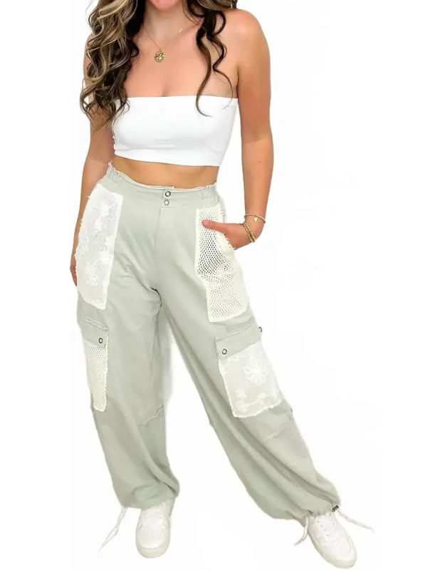 Great Day Vibes High-rise Cotton Pants