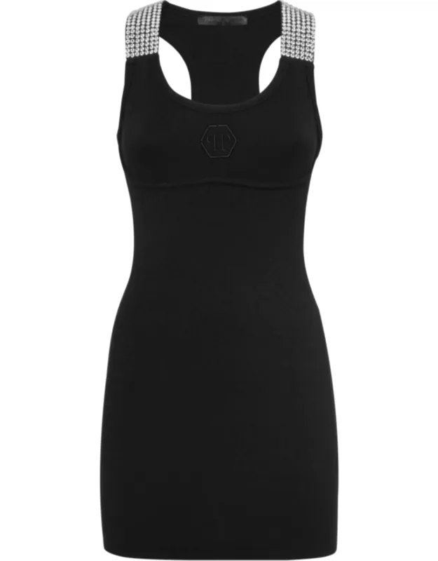 Short Dress With Distinctive Design Details