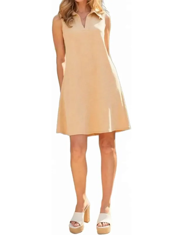 Wrinkle Free Polo Dress