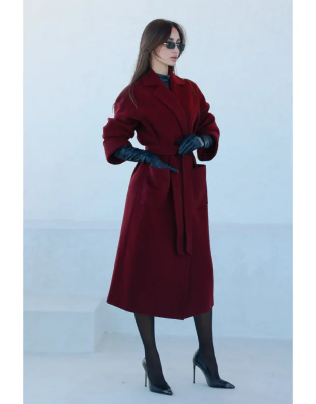 Cashmere Wool Blend Overcoat