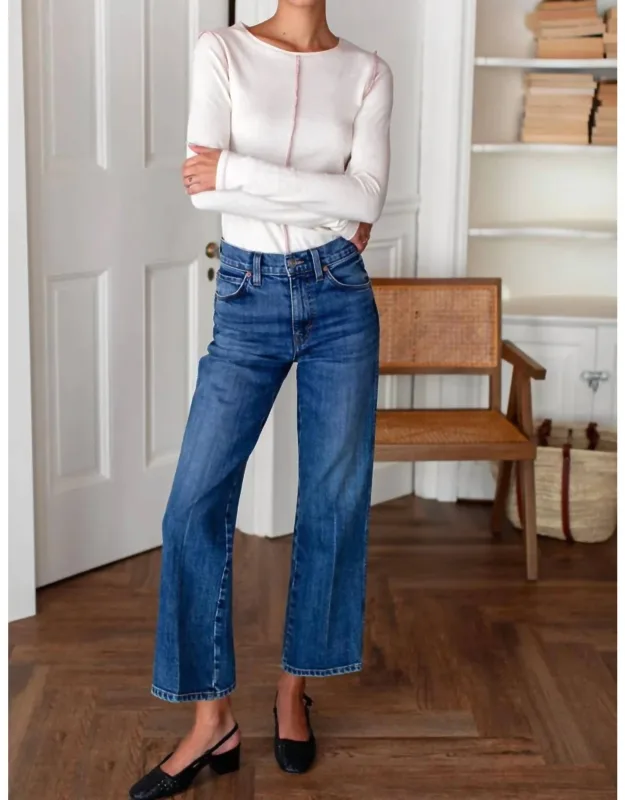 Treasure Straight Denim Ankle Jeans