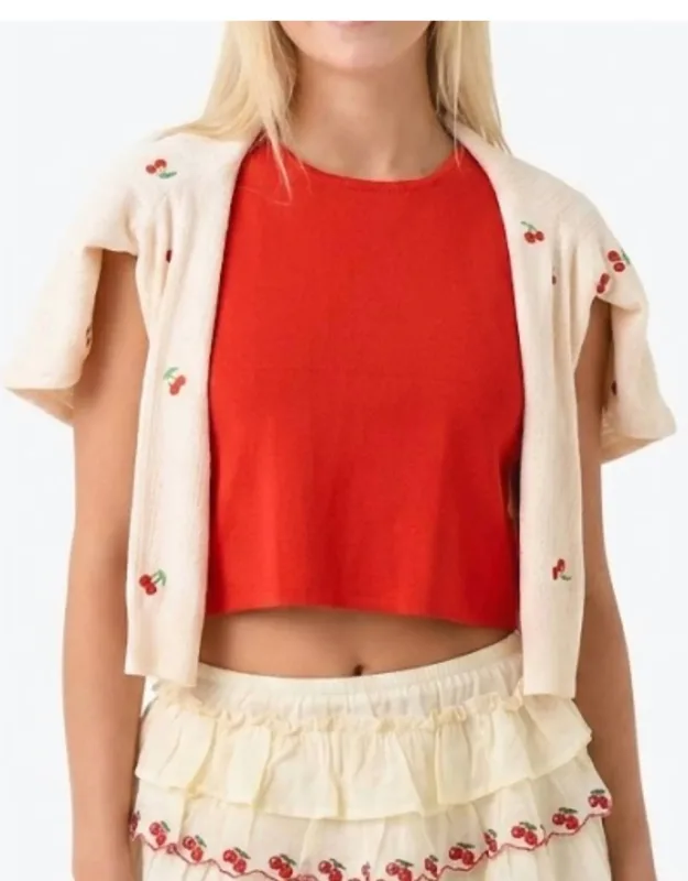 Jemma Cherry Cardigan