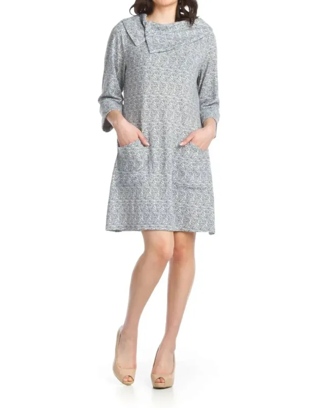 A-line Sweater Dress With Pockets
