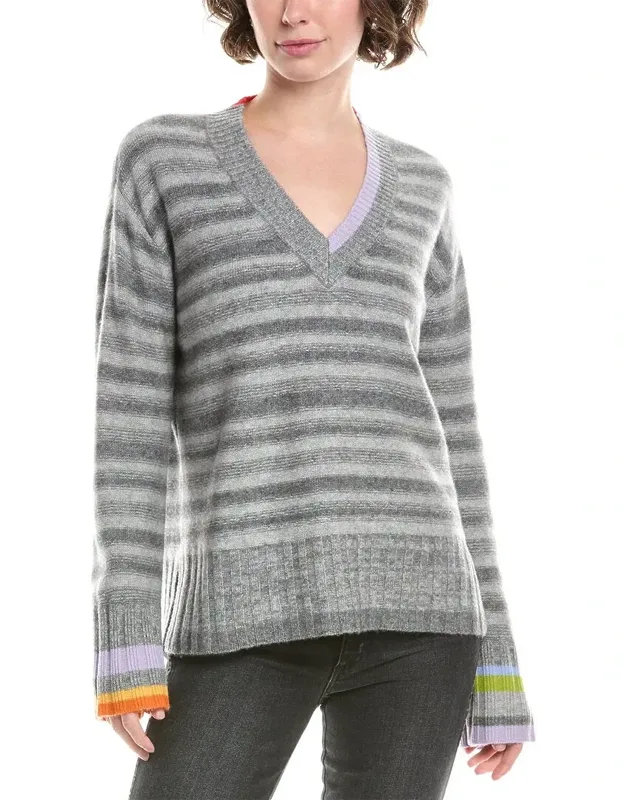 Striped Wool & Cashmere-blend Sweater