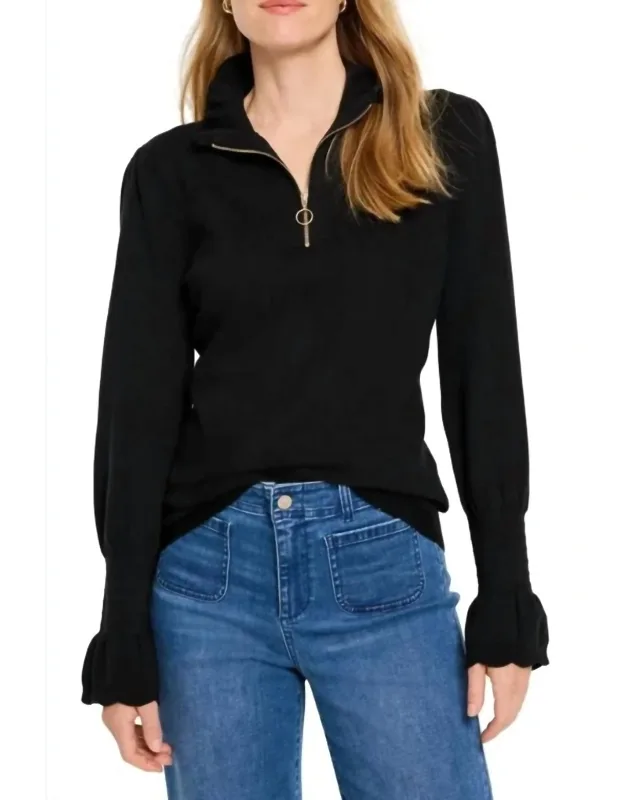 Easy Charm Quarter Zip Sweater