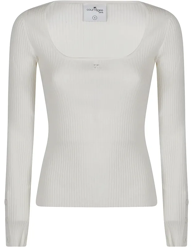 Ribbed Viscose-blend T-shirt