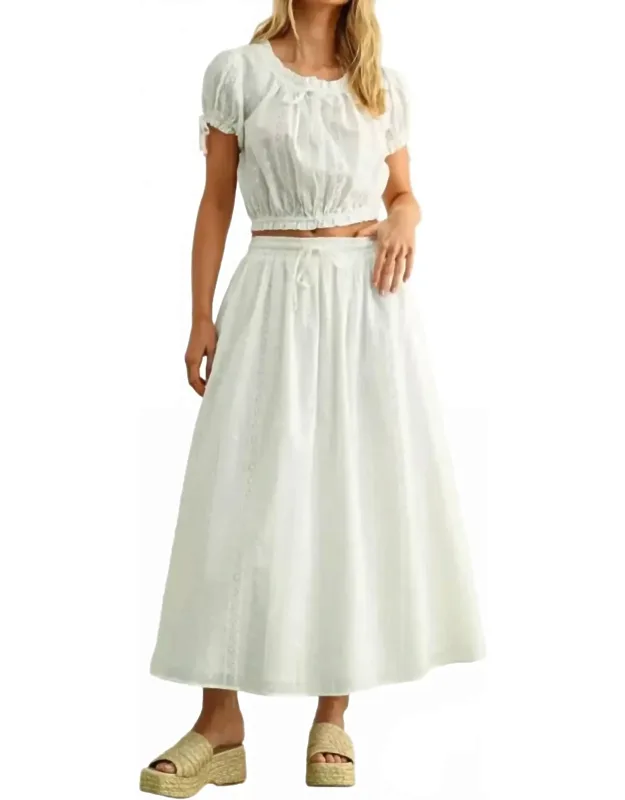 Embroidery Full Skirt