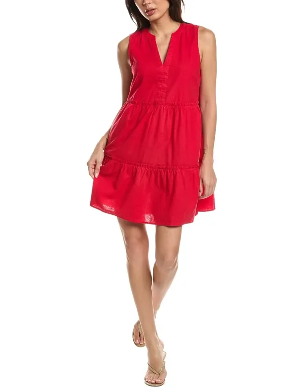 Linen-blend Mini Dress