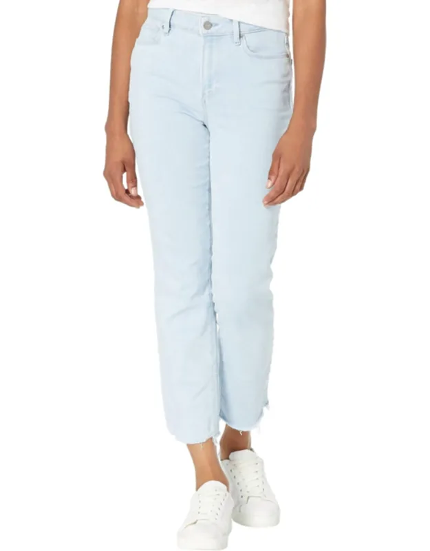Cindy High Rise Straight Crop Jeans