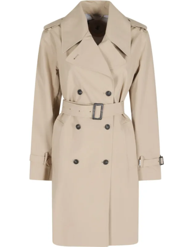 Talya Double-breasted Waist Belt Trench Coat