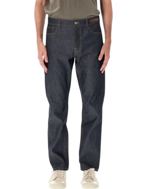 Straight-leg Denim Jeans