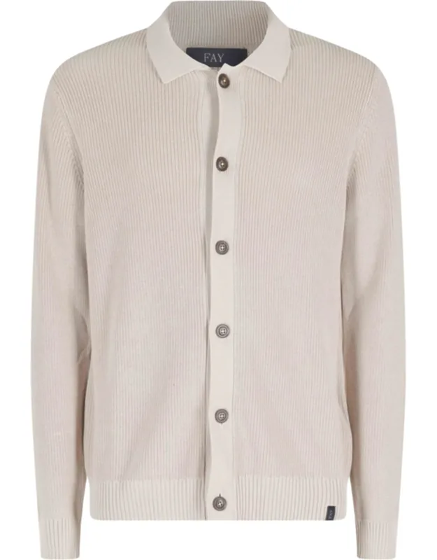 Shirt Jacket With Front Buttons In Cotton