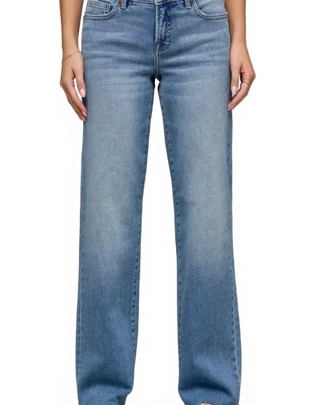 Low Rise Straight Jeans