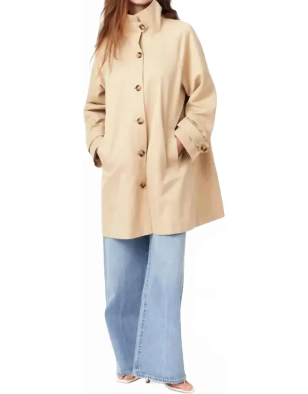 High Neck Trench Coat