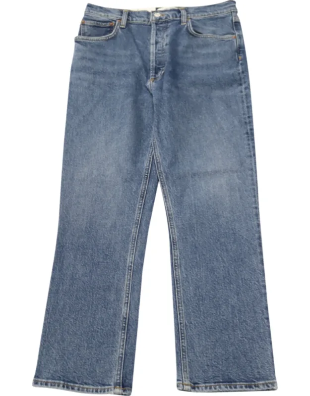 Riley High Rise Straight Crop Jeans