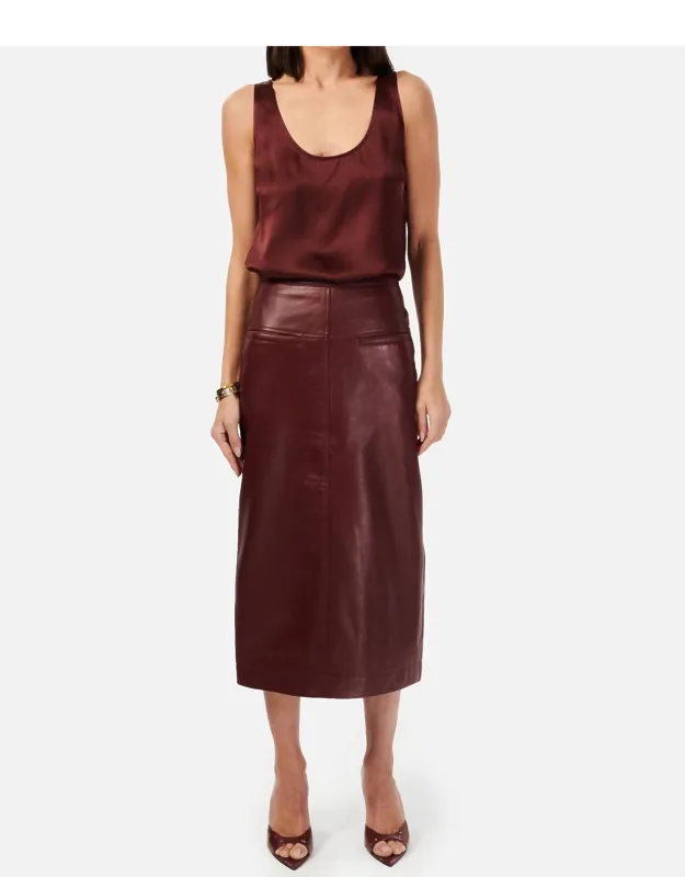 Inaya Leather Skirt